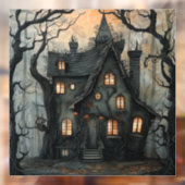 Heksenhuis raam vastklemmen raamsticker (Vel 2)