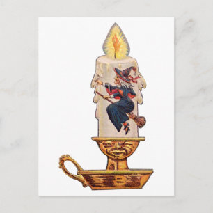 Heksenkaars (Oude Halloweenkaart) Briefkaart