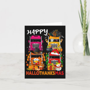Heksenkalkoen Kerstman Vrachtwagens Vrachtwagencha Kaart
