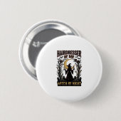 Heksenkapsalon Halloween Kapsalon overdag Design_ Ronde Button 5,7 Cm (Voorkant /achterkant)