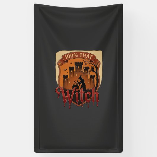 Heksenkasteel Ketel Uil Vleermuizen_1 Spandoek (Verticaal)