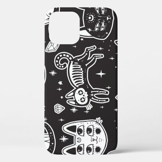 Heksenkat: geïsoleerde illustratie Case-Mate iPhone case (Achterkant)