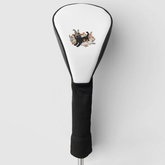 Heksenkat golfheadcover (Voorkant)