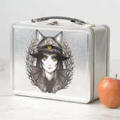 Heksenkat Halloween griezelig Schattige portret (In situ)