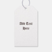 Heksenkat Halloween griezelig Schattige portret Cadeaulabel (Achterkant)