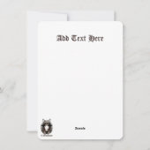 Heksenkat Halloween griezelig Schattige portret Feestdagenkaart (Achterkant)