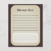 Heksenkat Halloween griezelig Schattige portret Flyer (Achterkant)