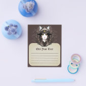 Heksenkat Halloween griezelig Schattige portret Flyer (Enkel)