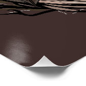 Heksenkat Halloween griezelig Schattige portret Perfect Poster (Hoek)