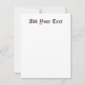 Heksenkat Halloween griezelig Schattige portret RSVP Kaartje (Achterkant)