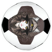 Heksenkat Halloween griezelig Schattige portret Voetbal (Gedraaid)