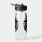 Heksenkat Halloween griezelig Schattige portret Waterfles (Rechts)