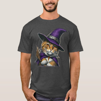 Heksenkat Halloween vintage T-shirt