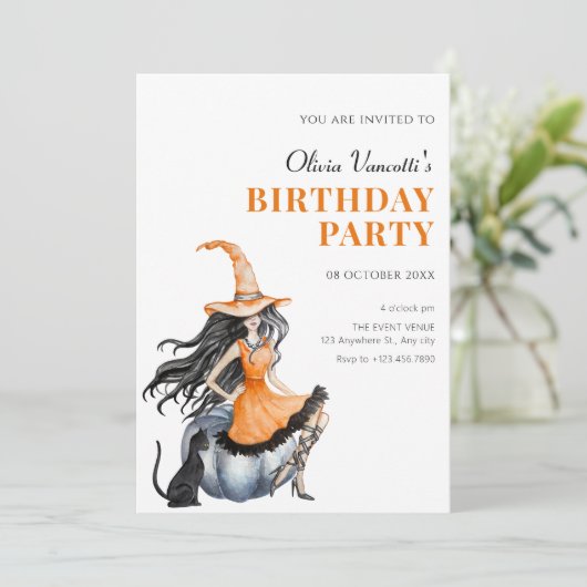 Heksenkat  kaart (Staand voorkant)