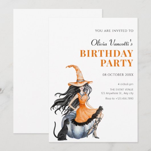 Heksenkat kaart (Voorkant / Achterkant)