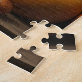 Heksenkat met pompoenen legpuzzel (Zijkant)
