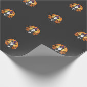 Heksenkat Pompoen Maan Ontwerp_1 Cadeaupapier (Hoek)