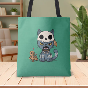 Heksenkat Voodoo Pop Green Tote Bag