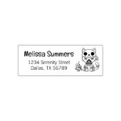 Heksenkat Voodoo Pop Retouradres Zelfinktende Stempel (Design)