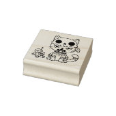 Heksenkat Voodoo-pop Rubberstempel (Stempel)