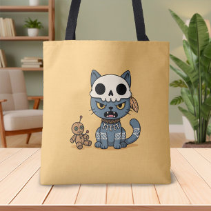 Heksenkat Voodoo Pop Yellow Tote Bag