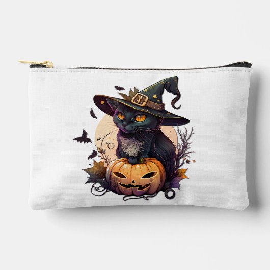 Heksenkat voor Halloween Etui (Voorkant)