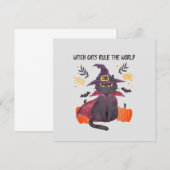 Heksenkatten regeren de wereld - Zwarte kat (Voorkant / Achterkant)