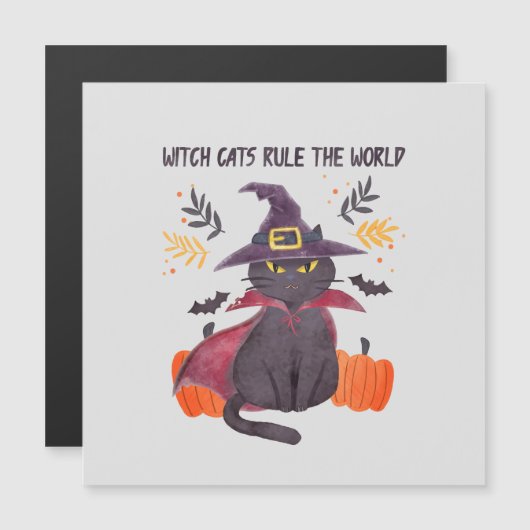 Heksenkatten regeren de wereld - Zwarte kat (Voorkant / Achterkant)