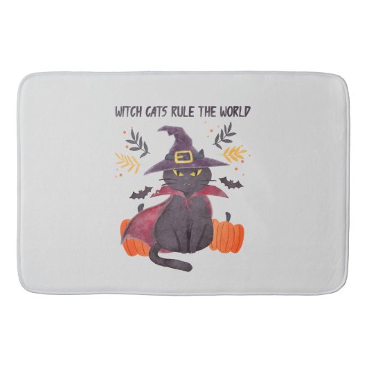 Heksenkatten regeren over de wereld badmat (Voorkant)