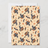 Heksenkatten vleermuizen en pompoenen  kaart (Achterkant)