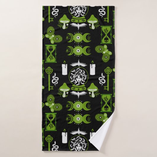Heksenkern esthetische inrichting badhanddoek (Badhanddoek)