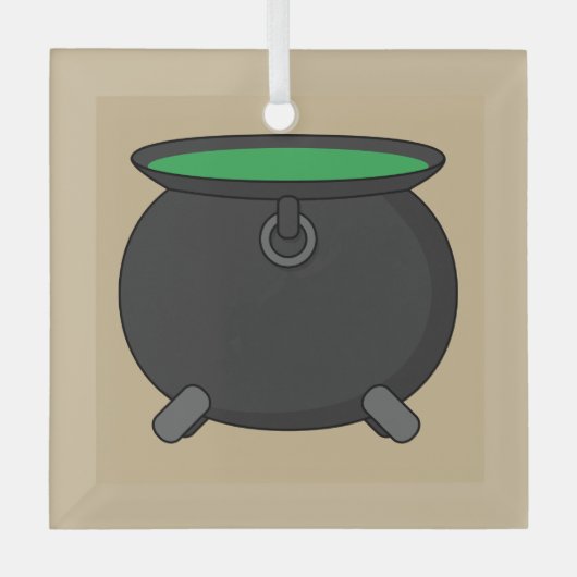 Heksenketel Glas Ornament (Voorkant)