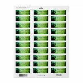 Heksenketel groen Halloween retouradres Etiket (Full Sheet)