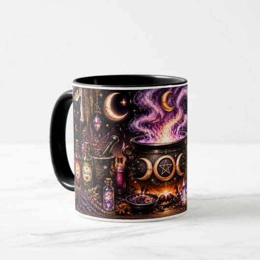 Heksenketel Halloween Mok (Voorkant links)