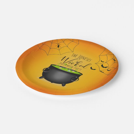 heksenketel papieren bordje (Gekanteld)