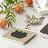 Heksenketel Sleutelhanger (Zijkant)
