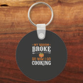 Heksenkeuken Bezem Gebroken Ontwerp_1 Sleutelhanger (Voorkant)