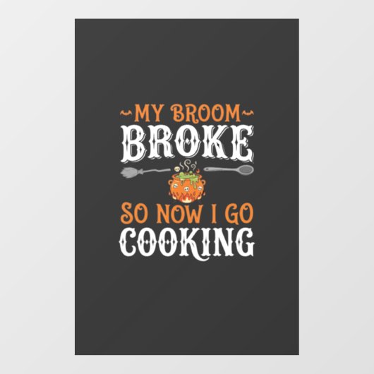 Heksenkeukenbezem gebroken ontwerp_1 raamsticker (Vel)