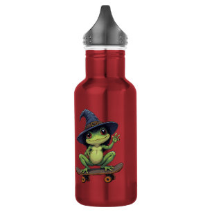Heksenkikker Skateboard Lief En Creepy Halloween G Waterfles