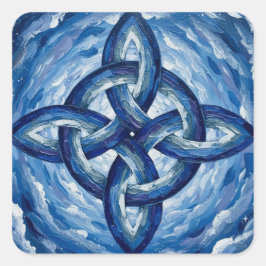 HeksenknoopFantasyLucht Vierkante Sticker