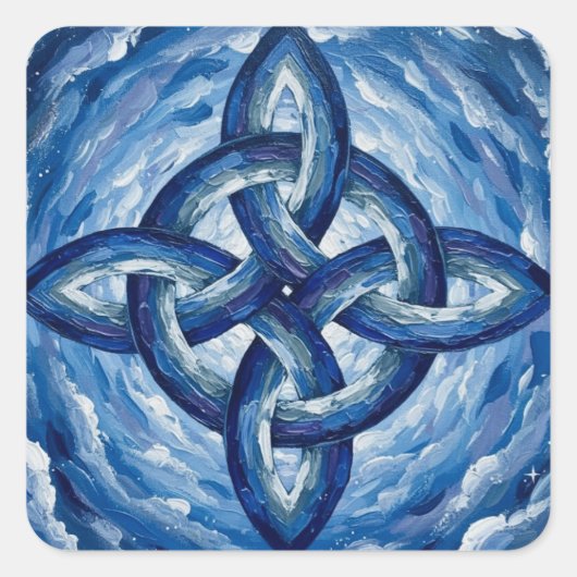 HeksenknoopFantasyLucht Vierkante Sticker (Voorkant)
