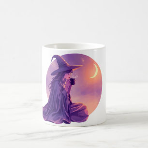 Heksenkoffiekop Maanlicht Halloween Beker Koffiemok