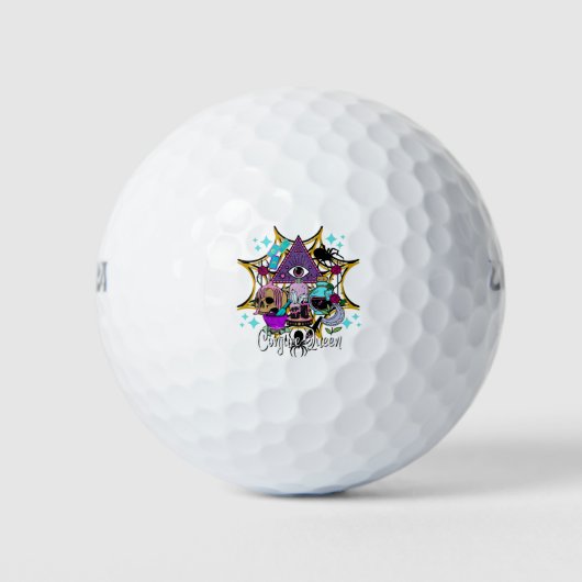 Heksenkoningin Golfballen (Voorkant)