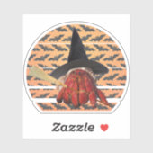 Heksenkrab Grappige Halloween Heremietkrab Liefheb Sticker (Vel)