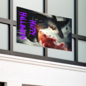 Heksenkruid en toverdrank spandoek (Buitenkant Gebouw)