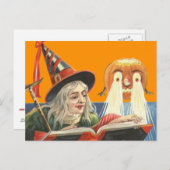 Heksenlezing Jack O Lantaarn Pompoen Briefkaart (Voorkant / Achterkant)