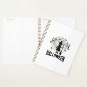Heksenmaan Halloween Vintage Gravure Ontwerp_1 Planner (Display)
