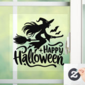 Heksenmaan Happy Halloween Raamsticker (Huis)