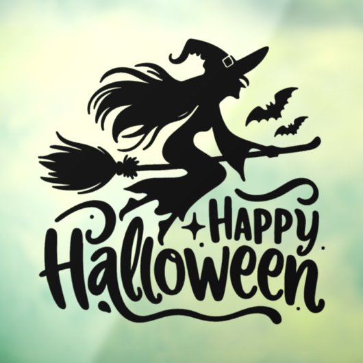 Heksenmaan Happy Halloween Raamsticker (Vel 3)