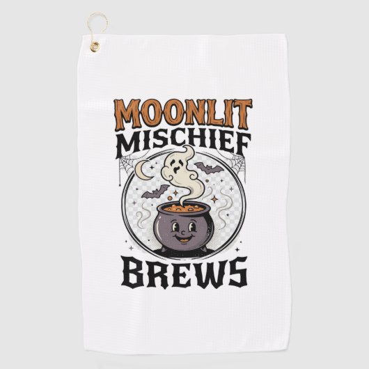 Heksenmaanmaan Mischief Golfhanddoek (Voorkant)